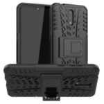 Protection Cool Tyre PC + TPU Combo Phone Case with Kickstand for Nokia 2.3 – All Black