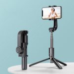 W20 3 in 1 Handheld Gimbal Phone Stabilizer + Tripod + Bluetooth Selfie Stick (CE Certified) – Black