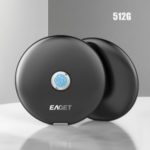 EAGET FM1 External SSD 512GB Metal Fingerprint Encrypted Hard Drive Disk SSD for Phone PC