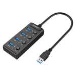 ORICO W9PH4-U3 4-Port USB 3.0 Faceup Design HUB with Individual Power Switches and LEDs