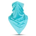 Cycling Face Bandana Outdoor Sports Headband Triangle Ice Silk Cool Scarf – Blue