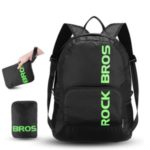 ROCKBROS Bicycle Backpack Portable Foldable Rainproof Outdoor Travel Equipment Bag – Black