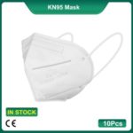 10Pcs/Box CE Certified KN95 Face Masks Anti-Virus Mouth Facial Respirator (EN: 2001+A1: 2009 FFP2)