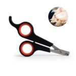 Stainless Steel Pet Nail Clippers Comfortable Handle Cat Dog Nail Trimmer Cutter – Black/Red