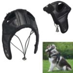 TAILUP Pet Dog Aviator Wing Cap Windproof Pilot Flight Hat, Size: XL – Black