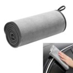 BASEUS Soft Fluffy Fiber Towel Car Care Cloth Home Cleaning Cloth, Size: 40x80cm – Grey