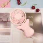 MW-780 Mini Handheld Fan 250mAh Battery Operated Fan USB Rechargeable Small Portable Personal Fan for Kids Girls Woman Home Office Outdoor Travel – Round Shape, Pink