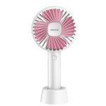 YK-F02 Portable Handheld Cooling Fan Mini Rechargeable Desk Fan – White