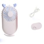 Mini Handheld Fan Rechargeable Portable Personal Fan for Home Office Outdoor Travel – White