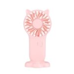 Cat Head Handheld Mini USB Fan 800mAh Portable Cooling Fan – Pink