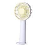 Mini Handheld USB Fan Portable Cooling Fan with Phone Holder – Yellow