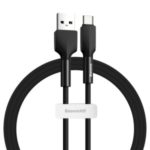 BASEUS Silica Gel Cable USB Type-C Data Charging Line 1m – Black