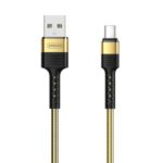 JOYROOM S-M363 Type-C Aluminum Alloy 2.4A Charging Cable Data Sync Cord 1.2m – Gold