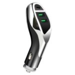 Type-C PD + Dual QC3.0 USB Car Charger Fast Car Mobile Phone Charger – Silver