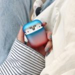 Rainbow Gradient PC Case for Apple AirPods with Wireless Charging Case (2019) / AirPods with Charging Case (2019) (2016) – Blue/Pink