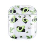Fruit Pattern Printing PC Protective Case for Apple AirPods with Charging Case (2019)/(2016) / AirPods with Wireless Charging Case (2019) – Avocado