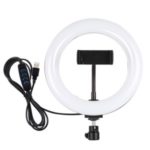 PULUZ 7.9 inch 20cm USB 3 Modes Dimmable Dual Color Temperature LED Curved Light Ring Vlogging Selfie Photography Video Light