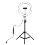 PULUZ 1.1m Tripod Mount + 10.2 inch LED Ring Light Vlogging Video Light Live Broadcast Kits