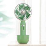 XIAOMI YOUPIN Guildford Vintage Style Handheld Cooling Fan USB Rechargeable Desk Mini Fan – Green