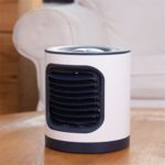 Air Purifier Cleaner Negative Ion Generator Fan with Projection Lamp USB Fan – Navy Blue