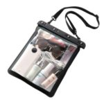 Transparent Bag Waterproof Shoulder Pouch Sundries Mobile Phone Bags – White