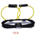 Fitness Resistance Bands for Butt Legs Muscle Training Yoga Auxiliary Workout Fitness Supplies – Yellow/10LB