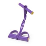 Yoga Puller Pedal Fitness Equipment Yoga Training Tools Fitness Resistance Band Set – Purple