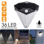 Waterproof Solar Power Light 36 – LED Human Body Induction Lamp Landscape Garden Wall Lamp