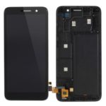 OEM LCD Screen and Digitizer Assembly Part + Frame Replacement for Alcatel 1 5033 / Vodafone VF520 – Black