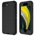 Shockproof PC + TPU Hybrid Case for iPhone SE (2nd Generation) / 8 / 7 4.7-inch – Black