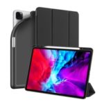 DUX DUCIS OSOM Series Tri-fold Leather Tablet Cover with Pen Holder for Apple iPad Pro 12.9-inch (2020) – Black