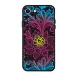 Matte Pattern Printing TPU Shell Case for iPhone SE (2nd Generation)/8/7 – Lace Flower