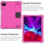 Honeycomb Texture EVA Tablet Hybrid Tablet Case for iPad Pro 11-inch (2020)/(2018) – Rose/Black