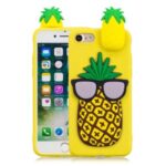 3D Doll Decor Soft TPU Phone Back Shell for iPhone SE (2nd Generation)/iPhone 8/iPhone 7 – Pineapple