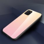 Gradient Color Tempered Glass + PC + TPU Combo Case for Samsung Galaxy A81/Note 10 Lite – Gold / Pink