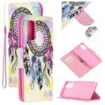 Pretty Pattern Printing Cross Texture Wallet Leather Stand Case for Samsung Galaxy A71 SM-A715 – Dream Catcher