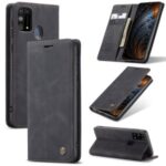 CASEME 013 Series Auto-absorbed Leather Shell for Samsung Galaxy M31 – Black