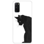 Clear Pattern Printing Soft TPU Back Shell for Samsung Galaxy S20 – Cat