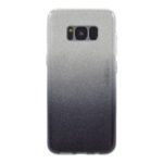 3-in-1 Gradient Color TPU PC Hybrid Phone Case for Samsung Galaxy S8 – Black
