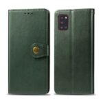 With Wallet Leather Stand Case for Galaxy A31 – Green