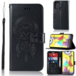 Imprinted Dream Catcher Owl Leather Wallet Case for Samsung Galaxy M31 – Black