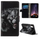 Pattern Printing Wallet Leather Flip Case for Sony Xperia L4 – Fierce Wolf