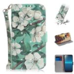 Patterned Light Spot Decor Leather Wallet Phone Case for Sony Xperia L4 – Beautiful Flowers