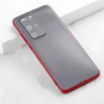 X-LEVEL Matte Texture TPU + Plastic Hybrid Phone Cover Hard Case for Huawei P40 Pro – Red