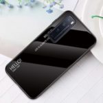 Gradient Color Tempered Glass + PC + TPU Protection Case for Huawei nova 7 Pro 5G – Black