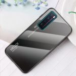 Tempered Glass + PC + TPU Gradient Color Mobile Phone Shell for Huawei nova 7 5G – Grey