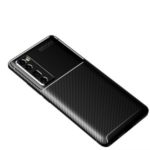 Carbon Fiber Drop-proof Soft TPU Protector Cover for Huawei nova 7 Pro 5G – Black