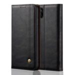 Crazy Horse Wallet Leather Cover Stand Retro Style Case for Huawei P40 lite/nova 6 SE/Nova 7i – Black