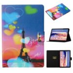 Pattern Printing Card Slots Flip Leather Tablet Case for Huawei MediaPad T3 10 – Eiffel Tower