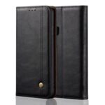 Retro Style Crazy Horse Wallet Leather Stand Case for Huawei Nova 6 4G Version – Black
